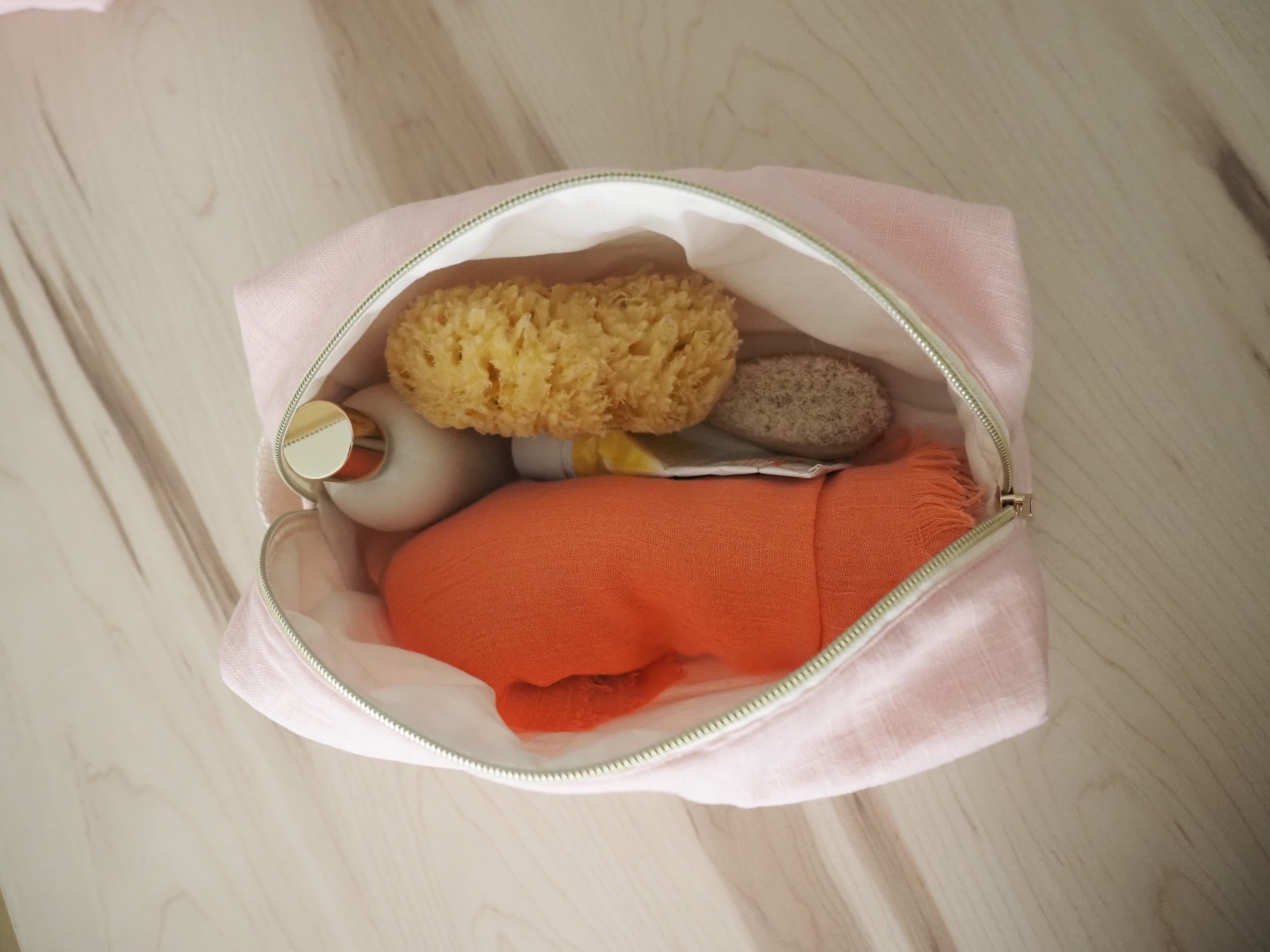 Neceser de lino personalizado