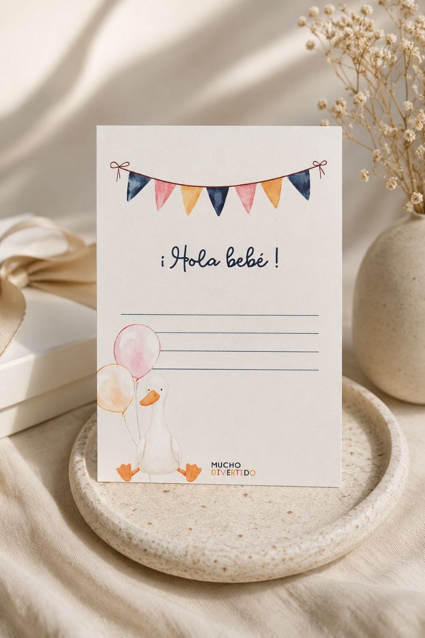 Tarjeta personalizada ¡Hola bebé!